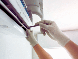 HVAC pro installing properly sized mini split